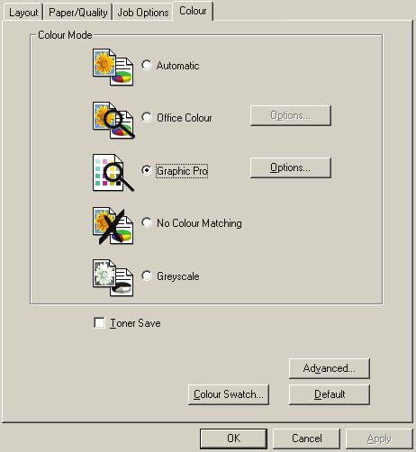 Nastavení ovladače tiskárny pro vytvoření profilu ICC nebo vypnutí souladu barev Pokud vytváříte profily ICC pomocí softwaru jiného dodavatele, vyberte možnost