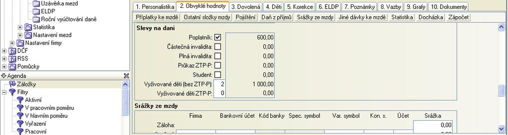 16 M Z D Y Zadávané údaje jsou individuální, proto zmíníme jen ty nejdùležitìjší.