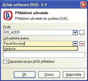 M A L O O B C H O D N Í P R O D E J 19 Operace Uživatel Rychlá zmìna obsluhy je nedílnou souèástí každého maloobchodního prodeje.