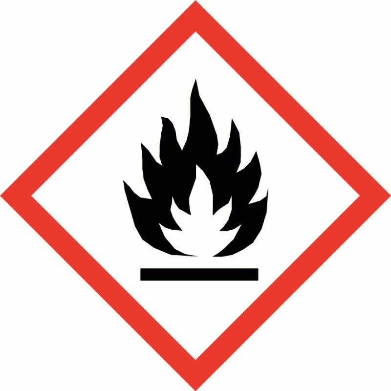 Výstražný symbol nebezpečnosti Signální slovo Standardní věta o nebezpečnosti Pokyn pro bezpečné zacházení Nebezpečí H222 Extrémně hořlavý aerosol.