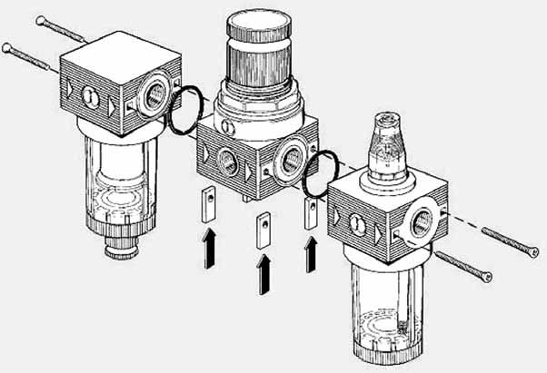 LUB BIT 1/4 element série přípojky LUB - maznice BIT 1/8-1/8 1/4-1/4 1/8" 1/4" index typ index typ 103001 LUB BIT 1/8 3001 LUB BIT 1/4 Elementy přípravy vzduchu série BIT mohou být rovněž spojeny do