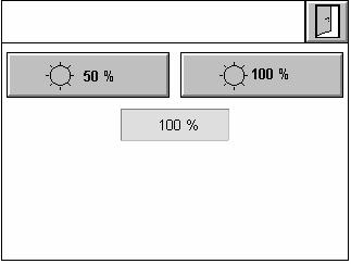 Obsluha 4 55 Tavicí přístroj (pokr.) Jas / Kontrast 100 % Jas: volba 50 % nebo 100 % Kontrast: nastavitelný ve 2 % krocích 50 % Od verze softwaru 6.00.000 je vzhledem k vylepšenému displeji nastavitelný již jen jas.