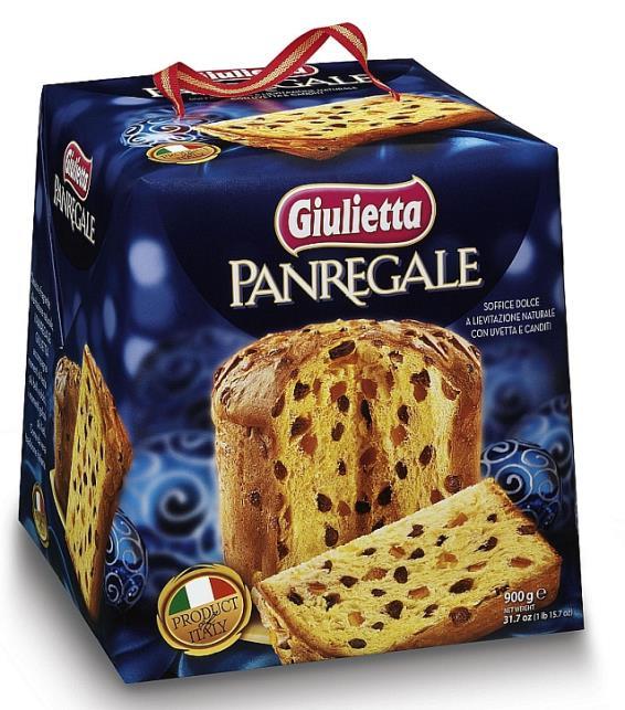 Panettone koláč Panregale s ovocím 900g tradičný taliansky vianočný koláč s