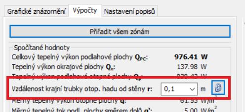 Funkce si pamatuje poslední použitou skladbu podlahy a odstup/fixaci krajní trubky. Nastavení odstupu krajní trubky a její fixace.