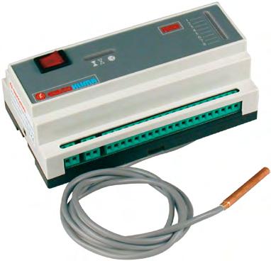 VLASTNOSTI Napájení 230 V, 50 Hz Možnost připojení až 8 pokojových termostatů Možnost ovládání až 16 termoelektrických hlav R478 nebo R473 (pouze v provedení na