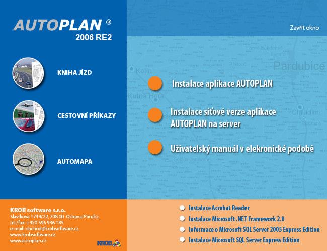 KAPITOLA 1 Aplikace AUTOPLAN využívají pro svůj běh prostředí Microsoft.NET Framework 2.0. Microsoft.NET je sada moderních softwarových technologií společnosti Microsoft a.