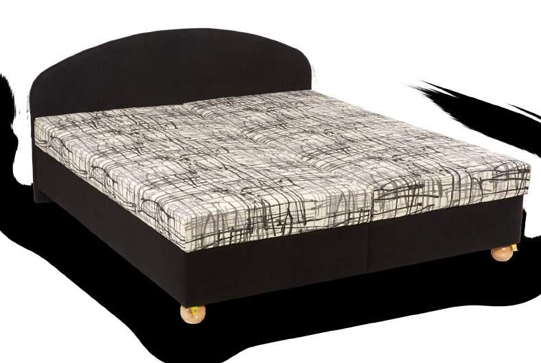 POSTELE / KARIN oblíbená čalouněná postel s lamelovým polohovacím roštem a