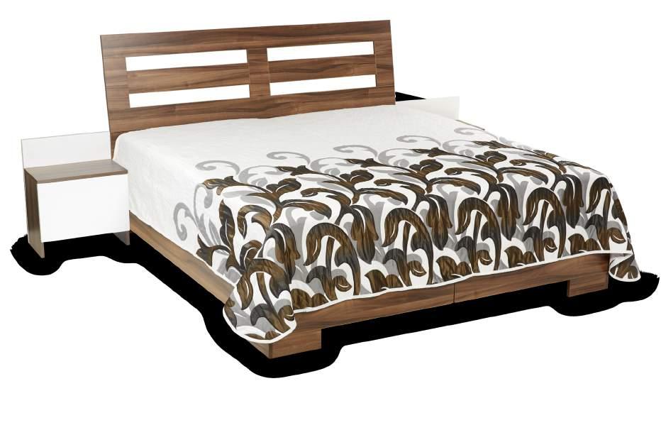 POSTELE / HILDA DeLuxe luxusní laminová postel s volně loženými matracemi rozměry (d/ š/ v.č.