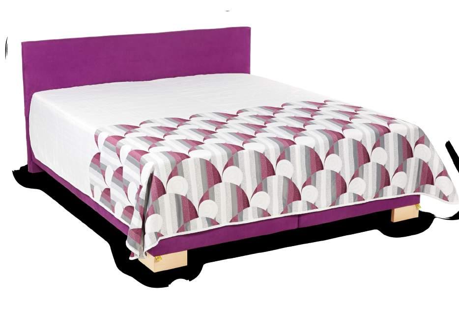 POSTELE / IVANA Luxe elegantní čalouněná postel s volně loženými matracemi rozměry (d/ š/ v.č.): 213 191 97 cm Provedení v látce JL/ deka č.