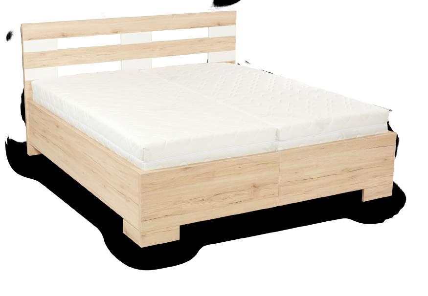 POSTELE / ADÉLA Luxe elegantní laminová postel s volně loženými matracemi rozměry (d/ š/ v.č.