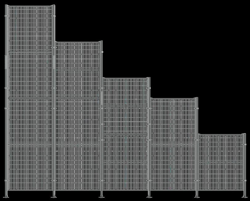 Kombinujte naše systémy a vytvořte jedinečná řešení. Naše systémy pro oplocení strojů se mohou kombinovat a přizpůsobovat tak, aby vyhovovaly vašim specifickým potřebám.