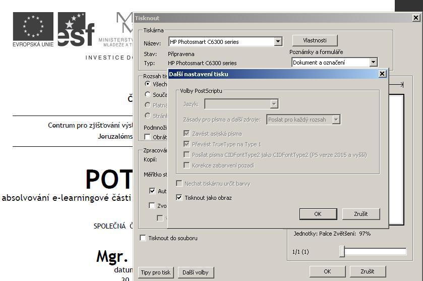 3. Závěrečná upozornění Věnujte, prosím, pozornost kontrole osobních údajů (titul před a za jménem, datum a místo narození), které jsou součástí doplňku.