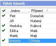 Řazení záznamů podle sloupce jedná se o důležitou funkci sloužící k zpřehlednění informací obsažených v seznamu. Řazení může být jednak vzestupné tak i sestupné.