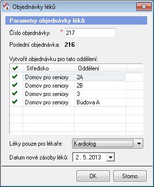 16.3 Jak objednat léky a vytisknout k nim recepty? Objednání léků se provádí v několika krocích: vytvoří se objednávka vytisknou se recepty, výdejka pro lékárnu apod.