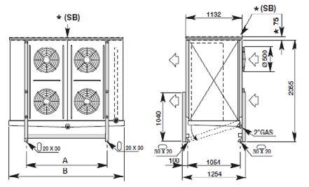 VÝPARNÍK LU-VE FF 50/63 H Speciální pro šokové zchlazování / zmrazování Rozteč lamel 7,5mm 7 12,0mm 12 Standardní provedení výparníku s AC ventilátory Označení modelu: FF63H 240 N 7 Modelová řada