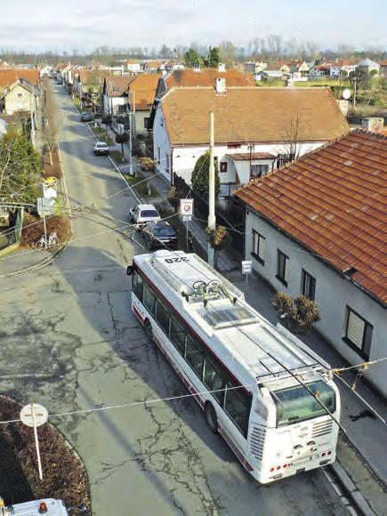 V místech, kde je v roce 2011 zachycen trolejbus 320, bývala úzká dlážděna silnice v aleji lip a po několik let i zastávka se jménem Vysokoškolská.