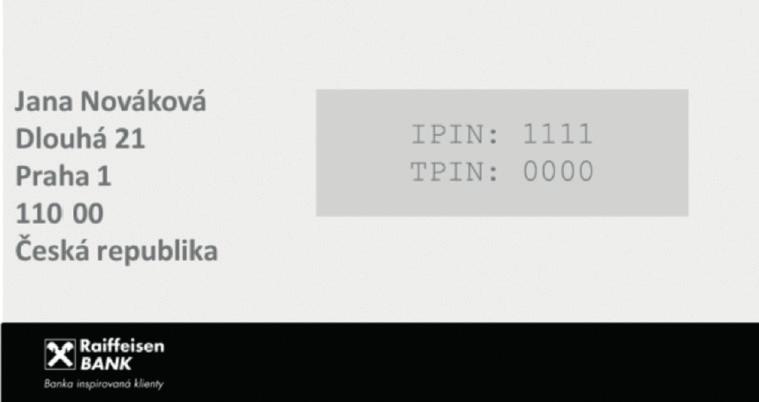 PIN KÓDY I-PIN a T-PIN pro přímé bankovnictví obdržíte v pobočce při zakládání účtu, případně Vám je doručíme poštou.