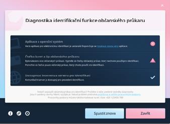 eobčanka pro PC Kromě identifikace také diagnostický mód Uživatel může