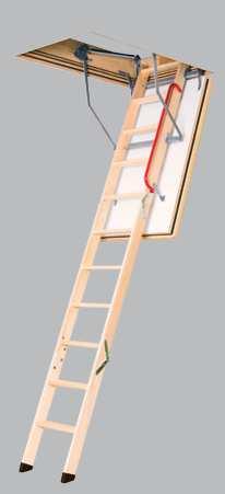 Speciální konstrukce skříně dovoluje rychlé a správné osazení stahovacích půdních schodů ve stropní