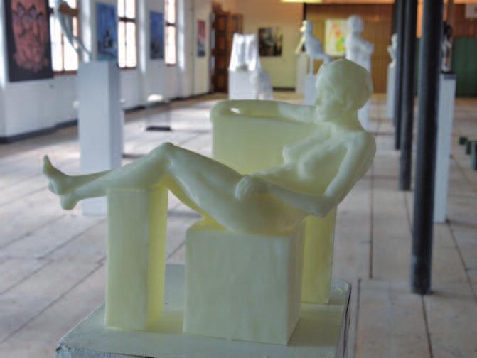 3D tisk figurální plastiky, ABS plast, autorka