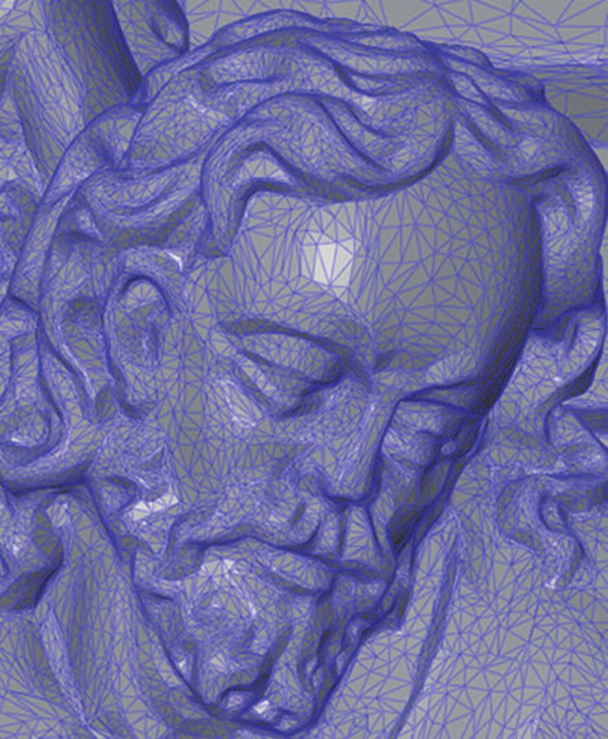 ročník, sochařství 3D sken polygonální síť,