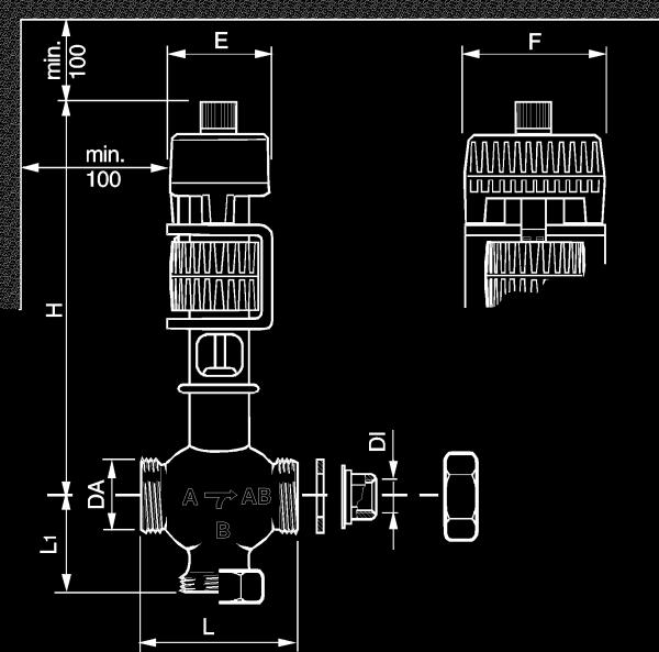 11 Směšovací ventil 12 Dveřní kontakt Pro snadnou instalaci jednotek TopVent jsou k dispozici směšovací ventily, které jsou optimálně přizpůsobeny jednotkám.