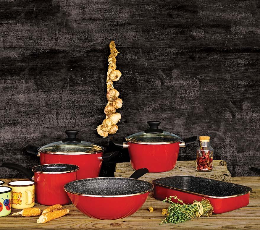 Kuchynský riad Delimano Stone Legend ponúka jedinečnú kombináciu tradičných prírodných materiálov z