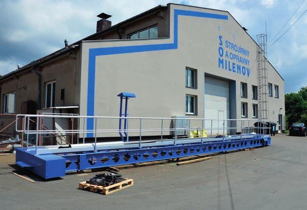 6 Výrobní sortiment Společnost Strojírny a opravny Milenov je vzhledem ke své velikosti, zaměření a dlouholeté tradici pevně ukotvena na trhu zakázkové strojírenské výroby.