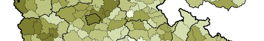 Rodinných domácností tvořících úplnou rodinu bylo v kraji SLDB zjištěno celkem 246 813, z toho domácností 10 731 juniorů, tj. 4,3 %.