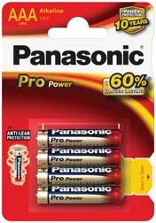 baterií PANASONIC ALKALINE POWER, vynikající poměr kvalita/ 6590 baterie
