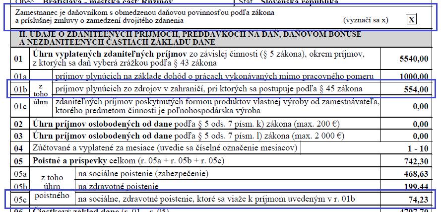 HUMANET PERSONALISTIKA A MZDY časť I. Základná nezdaniteľná časť Položka Základná nezdaniteľná časť sa pridáva len ak si zamestnanec uplatňuje nezdaniteľnú časť základu dane, resp.