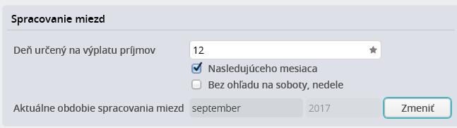 Uzamknutie Funkcia Uzamknutie uzamkne mzdy za daný mesiac - systém následne nedovolí meniť údaje v mzde a spúšťať prepočet.