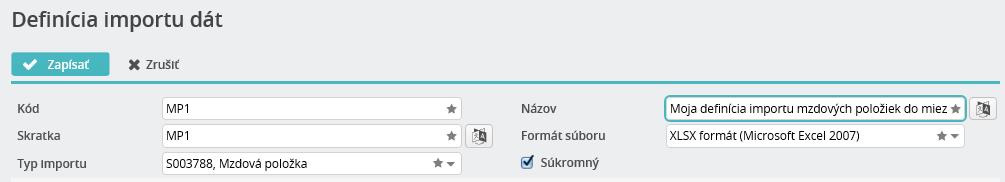 Funkcie pre efektívne spracovanie miezd/import mzdových položiek To v praxi znamená, že ak sa použije vzorová definícia na import mzdových položiek do viacerých rolí jednej osoby, systém všetky