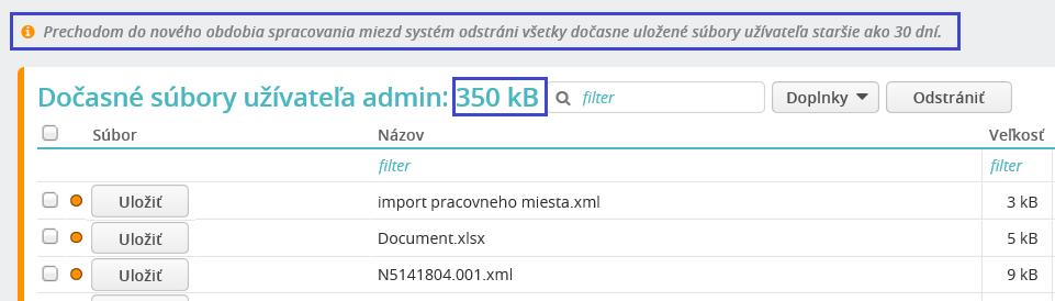 Hlásenie o počte odstránených súborov vidí len užívateľ, ktorí spustil prechod, a v informácii sa uvádza počet všetkých odstránených súborov.