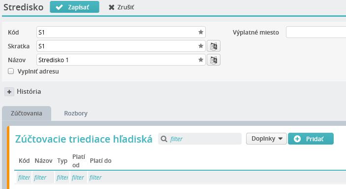 Potom, ako sa v systéme vytvoria jednotlivé útvary a strediská, je potrebné jednotlivých zamestnancov priradiť k príslušnému útvaru/stredisku.