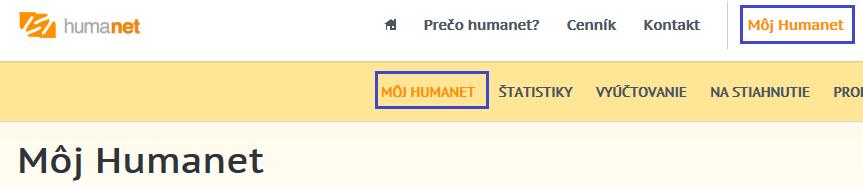 sk Pre vstup do systému Humanet spustite prehliadač internetových stránok a následne sa prihláste do vašej registrácie na stránke www.humanet.sk. Zobrazí sa stránka Môj Humanet, kde si v časti Moje databázy pridávate nové databázy pomocou tlačidla Pridať a kde cez tlačidlo Štart budete vstupovať do vami zvolenej databázy.