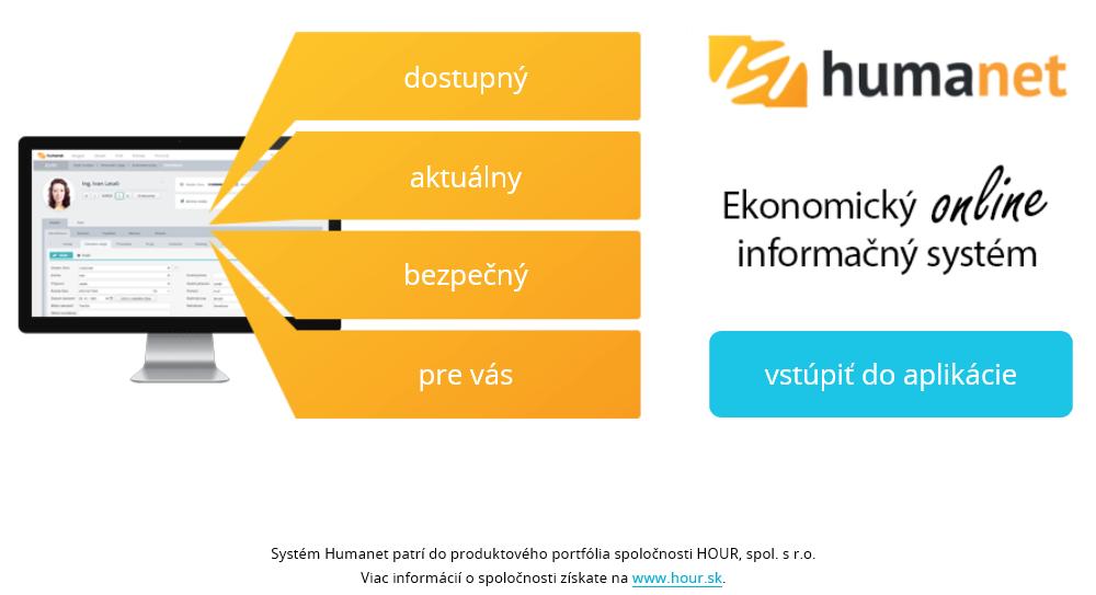 2 Vstup do systému pri individuálnej inštalácii systému na serveri užívateľa Pre vstup do systému Humanet spustite