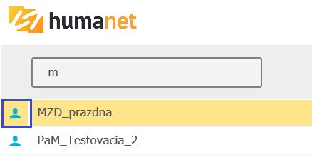 Ak pre vstup do systému máte rovnaké heslo ako pre vstup do databázy, stačí kliknúť na riadok s názvom príslušnej databázy.