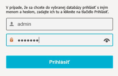 zoznamu databáz. 2.