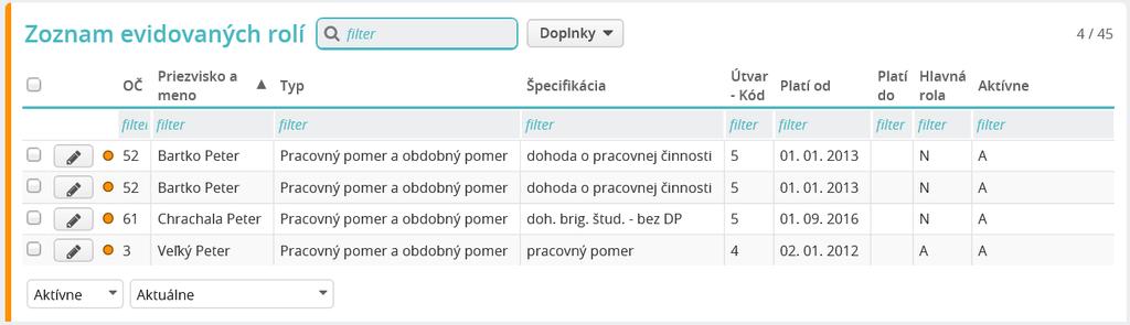 Ak ide o výberový zoznam (dropdown), po stlačení klávesu ESC sa zobrazený text vymaže a užívateľ môže vybrať novú položku číselníka v dropdowne.