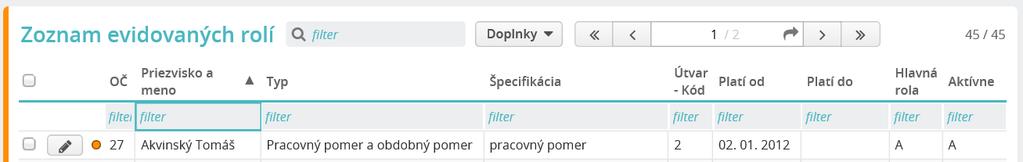 HUMANET PERSONALISTIKA A MZDY časť I. Vtedy sa údaje z tabuľky nevymažú definitívne, len sa presunú do neaktívnych dát. Neaktívne dáta je možné v prípade potreby znovu zaradiť medzi aktívne dáta.