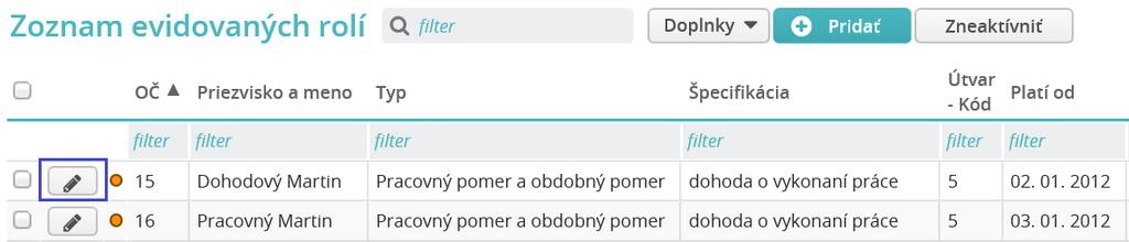 Pomocou voľby Doplnky/ Export do XML sa filtre vyexportujú ako xml súbor. Z úložiska Súbory užívateľa sa xml súbor uloží na disk.