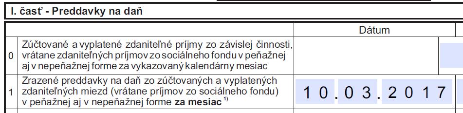 Základné nastavenia/organizácie Mesačný prehľad k dani Mesačné výkazy poistného do zdravotných poisťovní