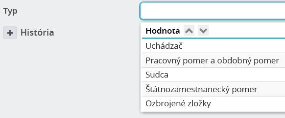 13 Evidencia Rola Evidencia údajov súvisiacich s pracovným pomerom, ako sú napríklad typ vzťahu, pracovné a platové zaradenie, údaje pre zdaňovanie príjmu, sa evidujú v evidencii Rola.