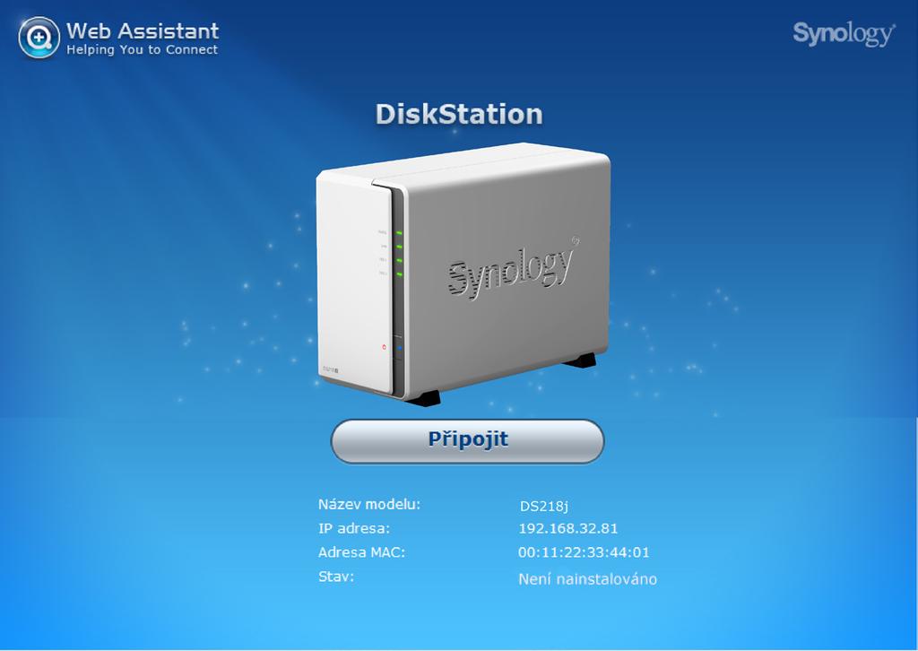 Instalace systému DSM na zařízení DiskStation 3Kapitola Po dokončení nastavení hardwaru spusťte na zařízení DiskStation instalaci systému DiskStation Manager (DSM); jedná se o operační systém