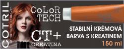 CoLoR CoLoR TECH TECH - - profesionální profesionální barvící barvící krém krém na na vlasy vlasy s s Kreatinem Kreatinem 150ml 150ml Profesionální dlouhotrvající, stabilní, krémová BARVA, bohatá na