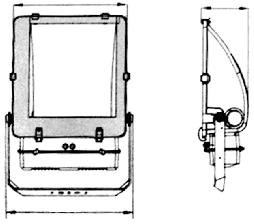 REFLEKTOROVÉ SVÍTIDLO RPG 131 C II RPG 132 II Oblast použití: Osvětlení velkých parkovišť,