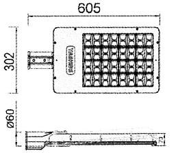 hliníkový odlitek výložník Ø 60 7,60 kg U svítidla R-Lighting byly provedeny