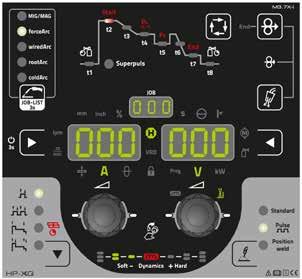 použití MIG/MAG: forcearc / forcearc puls