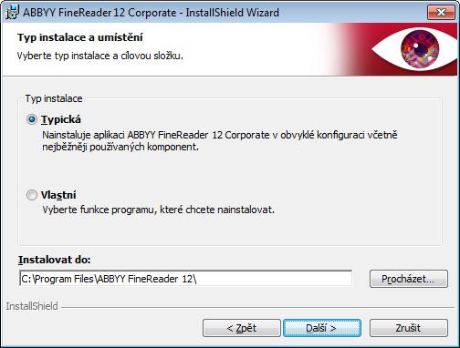 Krok 3. Instalace aplikace ABBYY FineReader 12 na pracovních stanicích Důležité!
